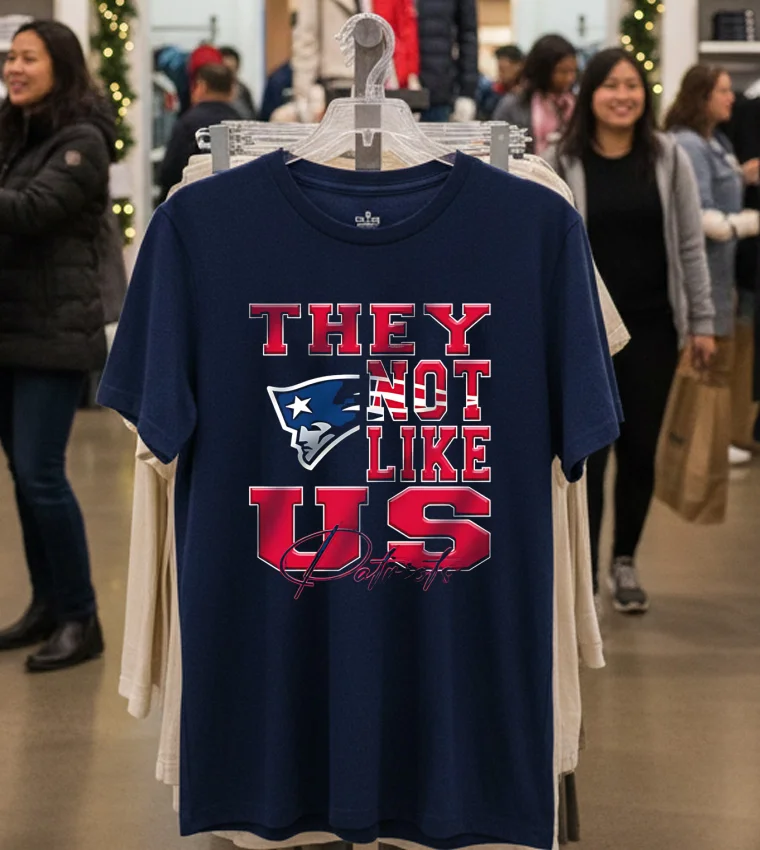 New England Patriots They Not Like Us Nfl Football - navy-t-shirt New England Patriots They Not Like Us Nfl Football Navy T Shirt 1