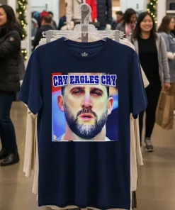 Nick Sirianni Cry Eagles Cry Philadelphia Eagles T   Navy T Shirt