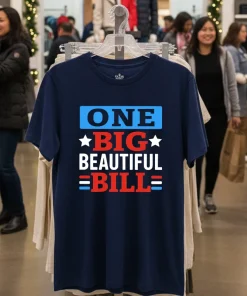 One Big Beautiful Bill   Navy T Shirt