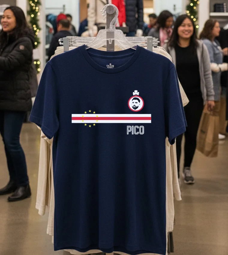 Roberto Pico Lopes And Cape Verde 2026 World Cup T - navy-t-shirt Roberto Pico Lopes And Cape Verde 2026 World Cup T Navy T Shirt