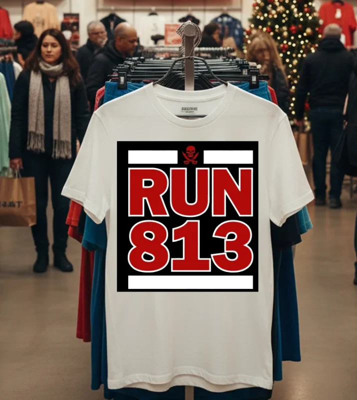 Run 813 Tampa Bay   White T Shirt