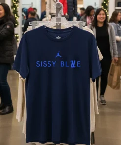 Sissy Blue Ucla Football   Navy T Shirt