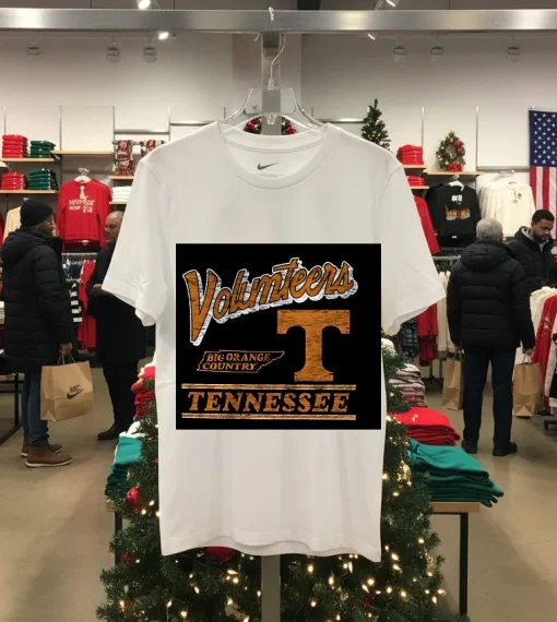 Tennessee Volunteers Big Orange Country Retro   White T Shirt