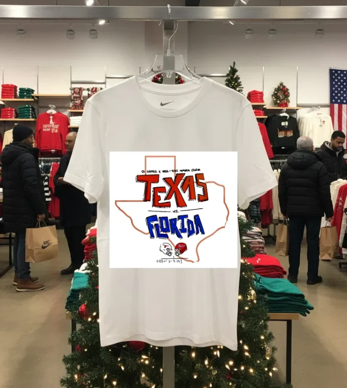 Texas Longhorns Collab Florida Gators Limited   White T Shirt