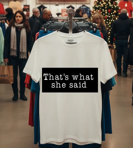 That S What She Said   White T Shirt