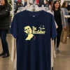 The Rizzfather Rose Retro Navy T Shirt 1