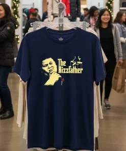 The Rizzfather rose retro funy colorful t-shirt
